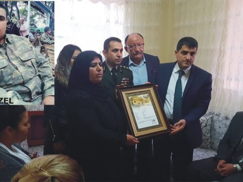 Şehit Hüsnü ÖZEL’in Şehadet Belgesi Ailesine Teslim Edildi
