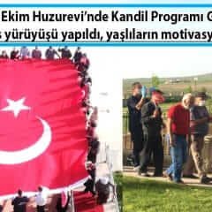 Hayrettin Ekim Huzurevi’nde Kandil Programı Gerçekleşti