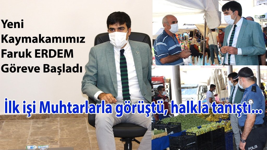 Yeni Kaymakam Faruk Erdem Göreve Başladı