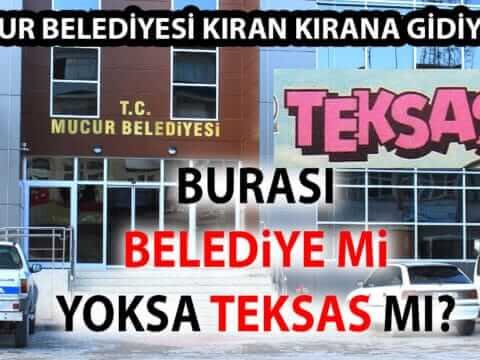 MUCUR BELEDİYESİ KIRAN KIRANA GİDİYOR…