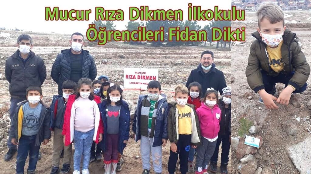 Mucur Rıza Dikmen İlkokulu Öğrencileri Fidan Dikti