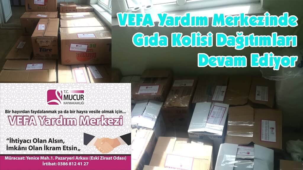 VEFA Yardım Merkezinde Gıda Kolisi Dağıtımları Devam Ediyor