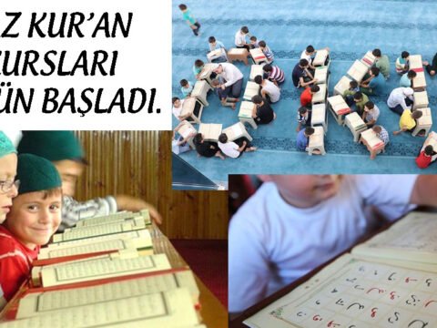 Yaz Kur’an Kursları Bugün Başladı.