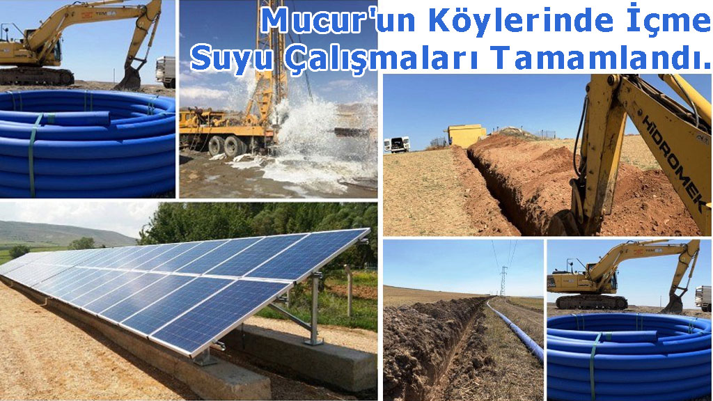 Mucur'un Köylerinde İçme Suyu Çalışmaları Tamamlandı.
