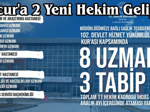 Mucur’a 2 Yeni Hekim Geliyor