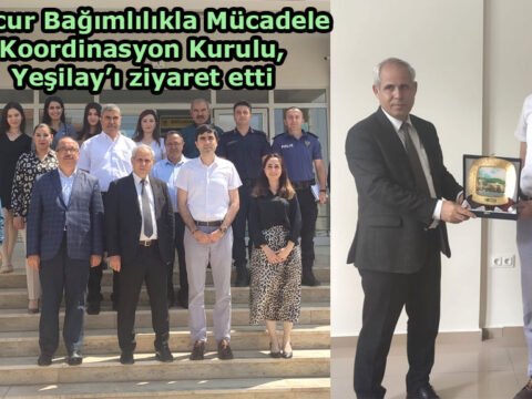 Mucur Bağımlılıkla Mücadele Koordinasyon Kurulu, Yeşilay’ı ziyaret etti