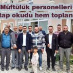 Müftülük personelleri hem kitap okudu hem toplantı yaptı