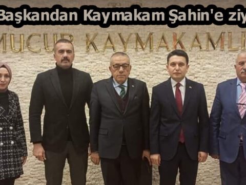 Arif Başkandan Kaymakam Şahin’e ziyaret