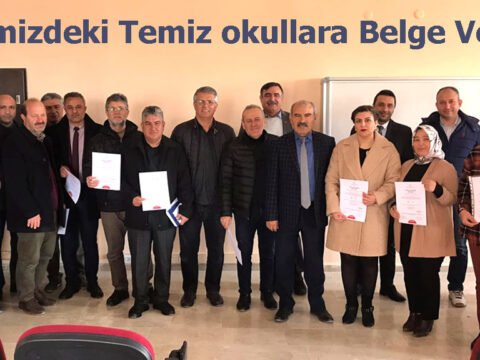 İlçemizdeki Temiz okullara Belge Verildi