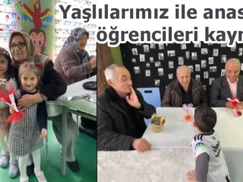 Yaşlılarımız ile anasınıfı öğrencileri kaynaştı