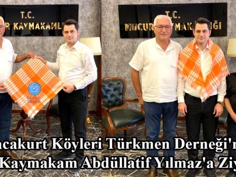 Karacakurt Köyleri Türkmen Derneği’nden Kaymakam Yılmaz’a Ziyaret