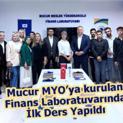 Mucur MYO’ya kurulan Finans Laboratuvarında İlk Ders Yapıldı